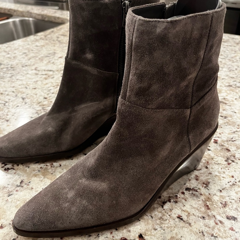 Vince Suede wedge boots